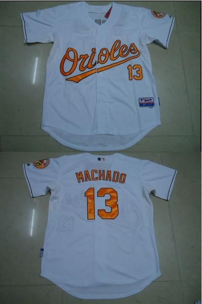 MLB Jerseys Baltimore Orioles 13 Manny Machado White MLB Jerseys Baltimore Orioles 13 Manny Machado White