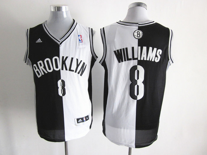 NBA Brooklyn Nets 8 Deron Williams Black Split Jerseys NBA Brooklyn Nets 8 Deron Williams Black Split Jerseys