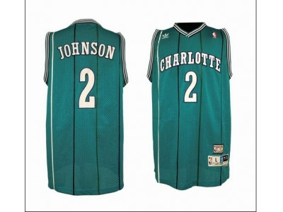 nba new orleans hornets #2 johnson green(stripe fans edition)