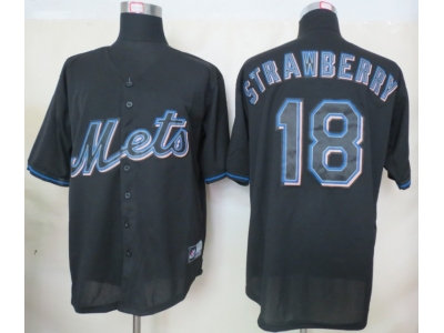 mlb jerseys new york mets #18 strawberry black(fashion) mlb jerseys new york mets #18 strawberry black(fashion)