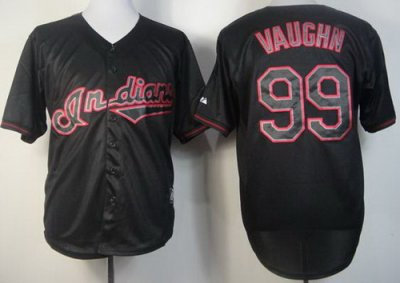 Cleveland Indians 99 Ricky Vaughn Black Fashion MLB Jerseys Cleveland Indians 99 Ricky Vaughn Black Fashion MLB Jerseys