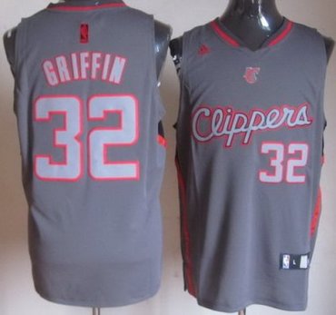 Los Angeles Clippers 32 Blake Griffin Grey Revolution 30 Swingman NBA Jerseys Los Angeles Clippers 32 Blake Griffin Grey Revolution 30 Swingman NBA Jerseys