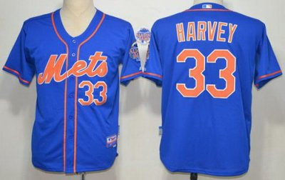 New York Mets 33 Matt Harvey Blue MLB Jerseys New York Mets 33 Matt Harvey Blue MLB Jerseys