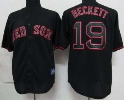 Boston Red Sox 19 Beckett Black Fashion Jerseys Boston Red Sox 19 Beckett Black Fashion Jerseys