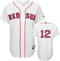 Boston Red Sox Mike Napoli #12 White jerseys