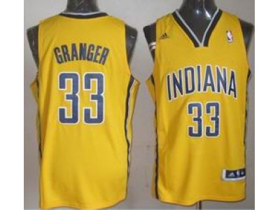 nba indiana pacers #33 granger yellow(revolution 30 swingman)