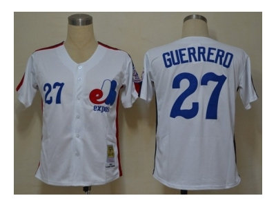 montreal expos #27 guerrero m&n white mlb jerseys
