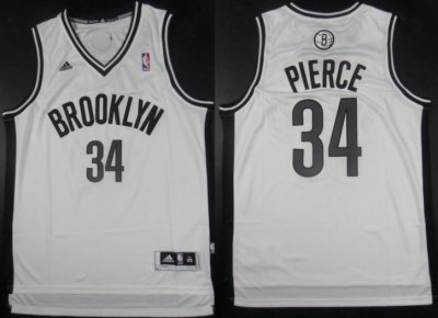 Brooklyn Nets 34 Paul Pierce White Revolution 30 Swingman NBA Jerseys
