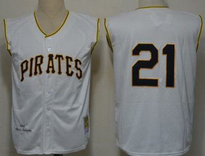 Pittsburgh Pirates Cream Throwback Vest Jerseys