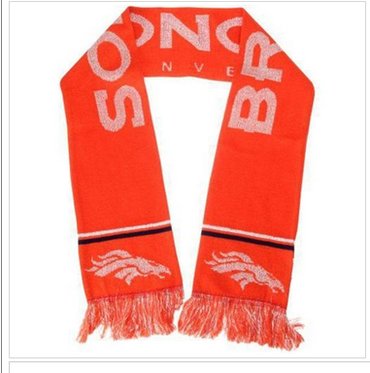 Denver Broncos Ladies Metallic Thread Scarf Orange