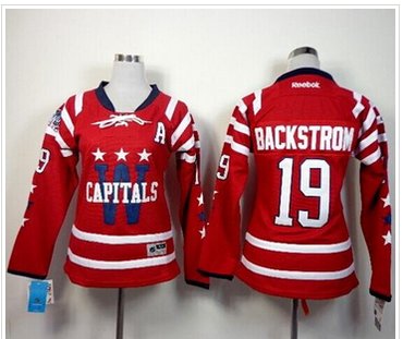 WOmen's Capitals #19 Nicklas Backstrom 2015 Winter Classic Red NHL Jersey