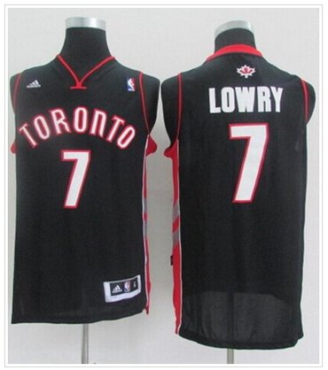 Revolution 30 Toronto Raptors #7 Kyle Lowry Black Stitched NBA Jersey