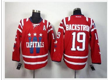 Washington Capitals #19 Nicklas Backstrom 2015 Winter Classic Red Stitched NHL Jersey