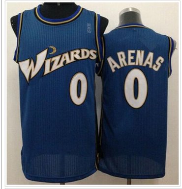 Revolution 30 Washington Wizards #0 Gilbert Arenas Blue Stitched NBA Jersey