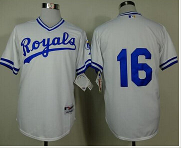 Kansas City Royals #16 Billy Butler White 1974 Turn Back The Clock Stitched Baseball Jersey Kansas City Royals #16 Billy Butler White 1974 Turn Back The Clock Stitched Baseball Jersey
