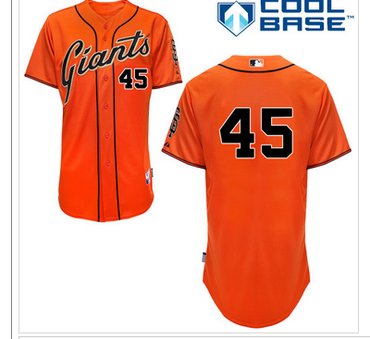 San Francisco Giants #45 Travis Ishikawa Orange Alternate Cool Base Baseball Jersey