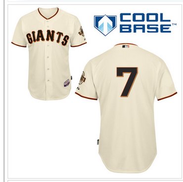 San Francisco Giants #7 Gregor Blanco Cream Home Cool Base Baseball Jersey