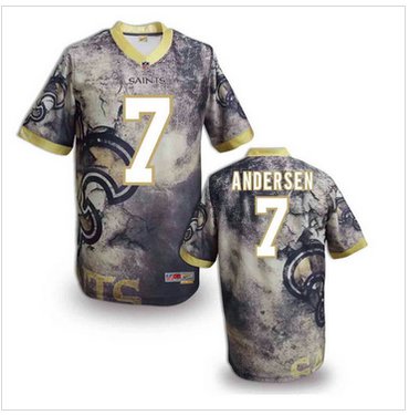 New Orleans Saints #7 Morten Andersen Stitched NFL Elite Fanatical Version Jersey (7)