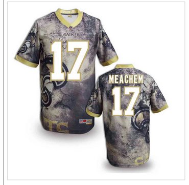 New Orleans Saints #17 robert meachem Stitched NFL Elite Fanatical Version Jersey (7)