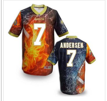 New Orleans Saints #7 Morten Andersen Stitched NFL Elite Fanatical Version Jersey (6)
