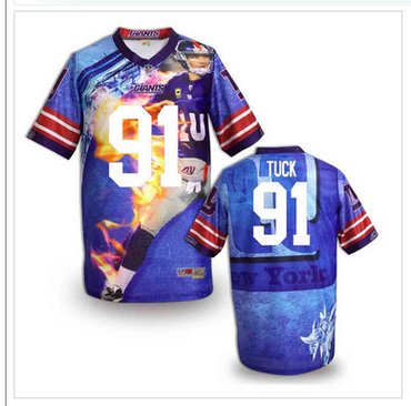 New York Giants #91 TUCK Stitched NFL Elite Fanatical Version Jersey (4)