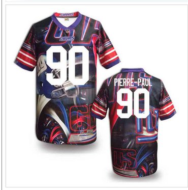 New York Giants #90 Jason Pierre-Paul Stitched NFL Elite Fanatical Version Jersey (6)