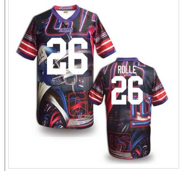 New York Giants #26 Antrel Rolle Stitched NFL Elite Fanatical Version Jersey (6)