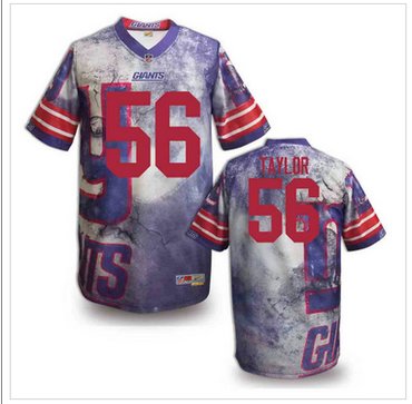 New York Giants #56 Lawrence Taylor Stitched NFL Elite Fanatical Version Jersey (8)