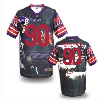 New York Giants #90 Jason Pierre-Paul Stitched NFL Elite Fanatical Version Jersey (5)