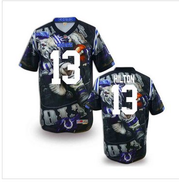 Indianapolis Colts #13 TY Hilton Stitched NFL Elite Fanatical Version Jersey (1)
