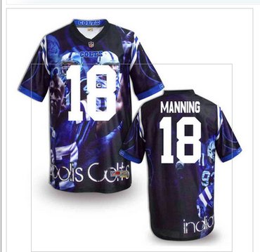 Indianapolis Colts #18 Peyton Manning Stitched NFL Elite Fanatical Version Jersey (4)
