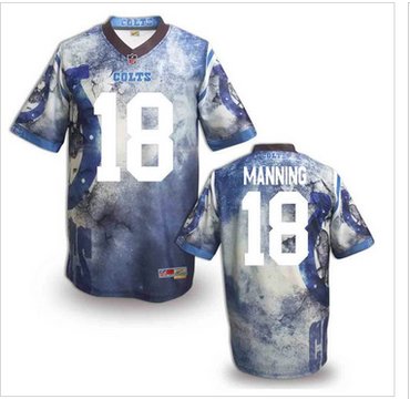 Indianapolis Colts #18 Peyton Manning Stitched NFL Elite Fanatical Version Jersey (8)