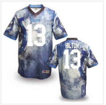 Indianapolis Colts #13 TY Hilton Stitched NFL Elite Fanatical Version Jersey (8)