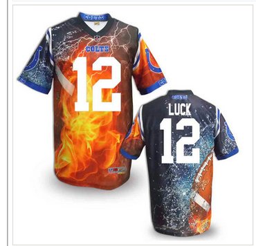 Indianapolis Colts #12 Andrew Luck Stitched NFL Elite Fanatical Version Jersey (9)