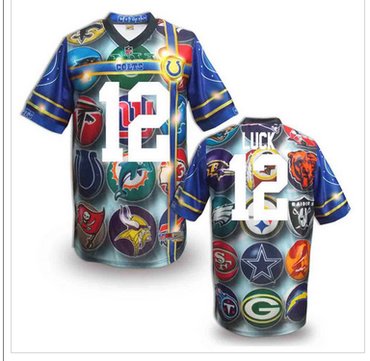 Indianapolis Colts #12 Andrew Luck Stitched NFL Elite Fanatical Version Jersey (7)