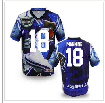 Indianapolis Colts #18 Peyton Manning Stitched NFL Elite Fanatical Version Jersey (2)
