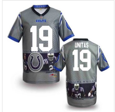 Indianapolis Colts #19 Johnny Unitas Stitched NFL Elite Fanatical Version Jersey (6)