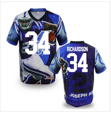 Indianapolis Colts #34 Trent Richardson Stitched NFL Elite Fanatical Version Jersey (2)