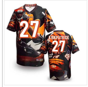 Cincinnati Bengals 27# Dre Kirkpatrick Stitched NFL Elite Fanatical Version Jersey (9)
