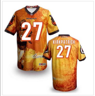 Cincinnati Bengals 27# Dre Kirkpatrick Stitched NFL Elite Fanatical Version Jersey (4)