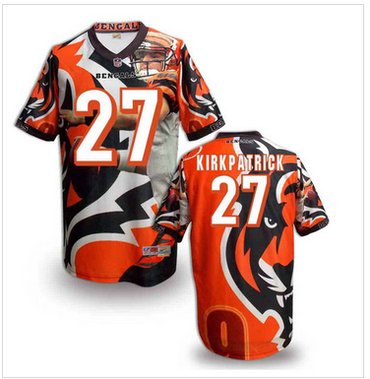 Cincinnati Bengals 27# Dre Kirkpatrick Stitched NFL Elite Fanatical Version Jersey (5)