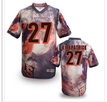 Cincinnati Bengals 27# Dre Kirkpatrick Stitched NFL Elite Fanatical Version Jersey (11)