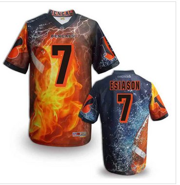Cincinnati Bengals #7 Boomer Esiason Stitched NFL Elite Fanatical Version Jersey (12)