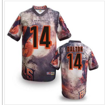 Cincinnati Bengals #14 Andy Dalton Stitched NFL Elite Fanatical Version Jersey (11)