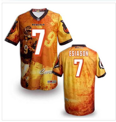 Cincinnati Bengals #7 Boomer Esiason Stitched NFL Elite Fanatical Version Jersey (4)