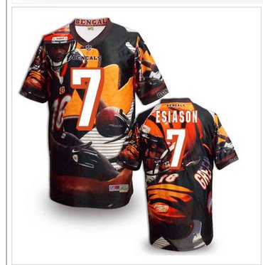Cincinnati Bengals #7 Boomer Esiason Stitched NFL Elite Fanatical Version Jersey (9)