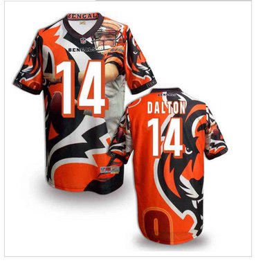 Cincinnati Bengals #14 Andy Dalton Stitched NFL Elite Fanatical Version Jersey (5)