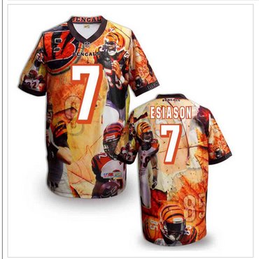Cincinnati Bengals #7 Boomer Esiason Stitched NFL Elite Fanatical Version Jersey (7)