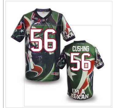 Houston Texans #56 Brian Cushing Stitched NFL Elite Fanatical Version Jersey (2)