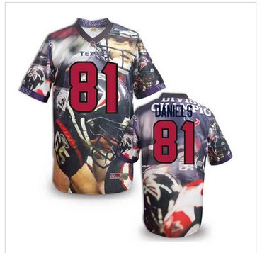 Houston Texans #81 Owen Daniels Stitched NFL Elite Fanatical Version Jersey (9)